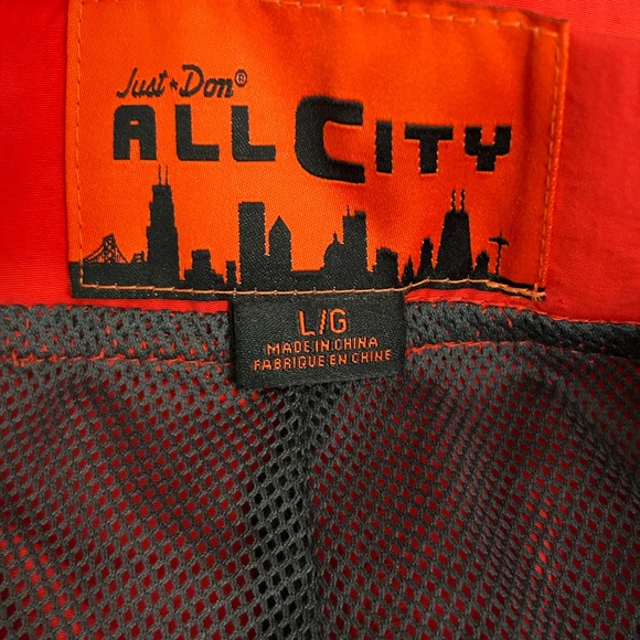 Just Don All City Red Shooting Shorts Liner Men Large - Picture 3 of 11